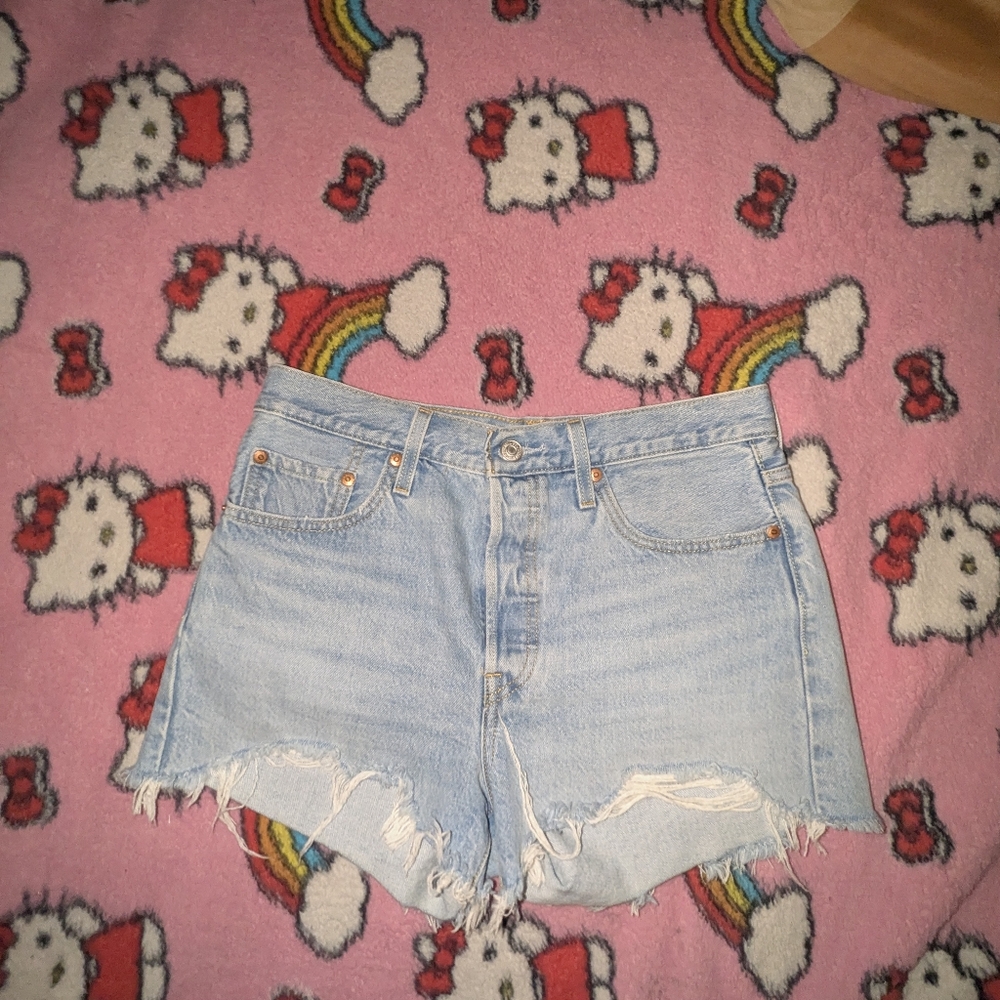 Levi High Waisted Jean Shorts